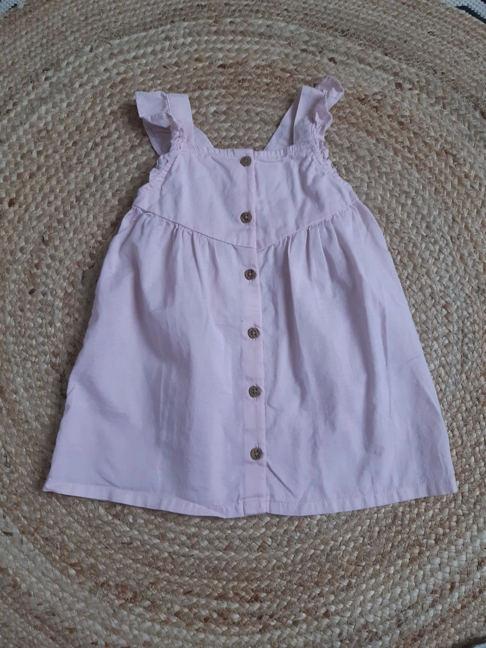 Robe rose bretelles H&M 86 cm